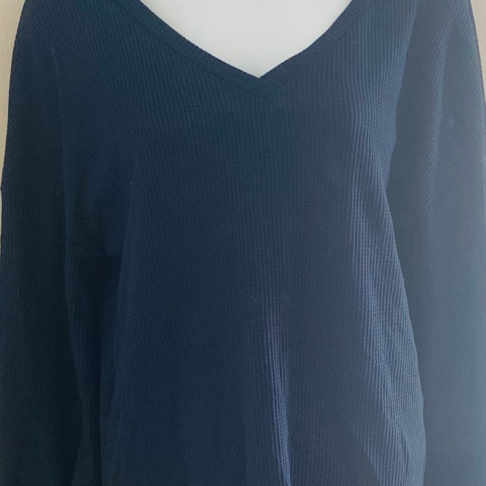 SHEIN Elegant Navy Top